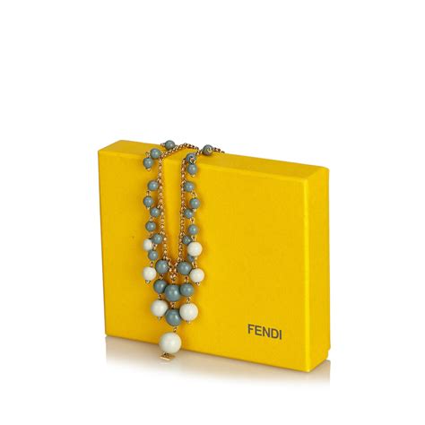 fendi bead necklace